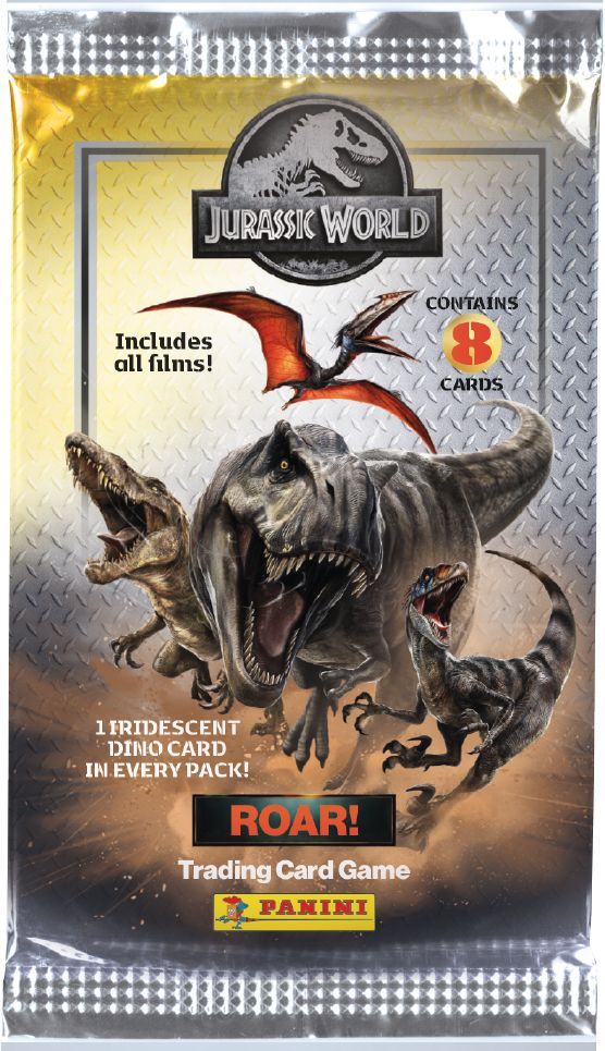 Panini Jurassic World 4 Trading Cards Game - Blister De 3 Pochettes (24 Cartes) - Collection Et Jeu De Cartes
