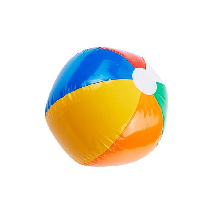 Lot 2 Ballons De Plage Gonflables 40 Cm – Rayé + Pois – Idéal Pour Piscine, Plage Et Jeux D'eau