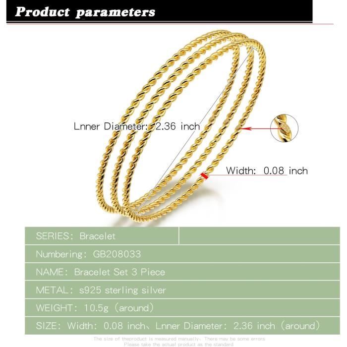 Bracelet Torsadé Argent Massif 925 – 19cm, épaisseur 3mm, 2.42gr – Occasion En Bon état