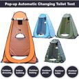 Portable Pop Up Shower Tente de confidentialité, amovible dressing pour toilettes extérieures Camping, 1.2 * 1.2 * 1.9 m Jaune-3