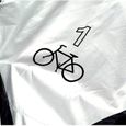 Housse Velo Exterieur Anti-UV Protection Poussière Résistant Impermeable Pluie pour  Vélo Bicyclette Cycle Scooter  S Noir et Argent-3