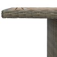 Table de jardin Marron Résine tressée et bois d'acacia massif - SALALIS - DP17746-3