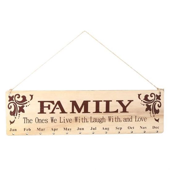 Personnalisé En Bois Plaque Murale/Signe Family of hearts New Home/cadeau d'anniversaire Personnalisé En Bois Plaque Murale/Signe Family of hearts New Home/cadeau d'anniversaire