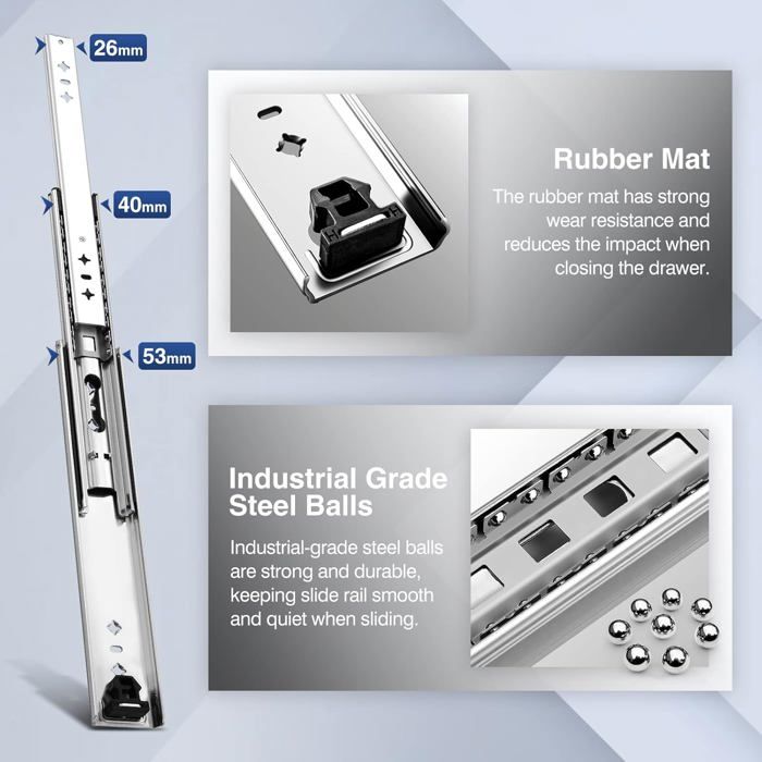 Glissiere Pour Tiroir Charge Lourde Glissières De Glissière De Tiroir D