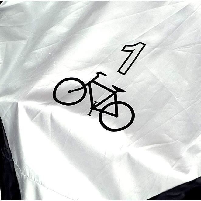 Housse de vélo étanche pour 1 ou 2 vélos, 210T extra-robuste, étanche à la  pluie, étanche à la poussière, protection UV, stockage de vélo pour VTT