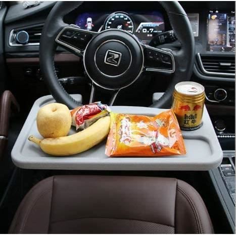 Table de volant de voiture plateau de volant et support de siège de  véhicule ordinateur portable plateau repas (noir) - Cdiscount Auto