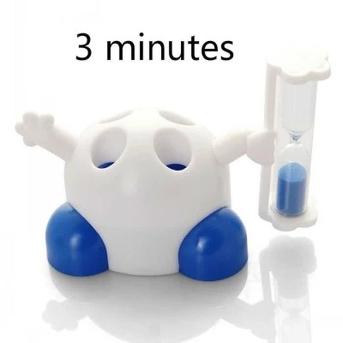 3 pièces sablier 3 minutes pour brossage des dents minuterie tasse B