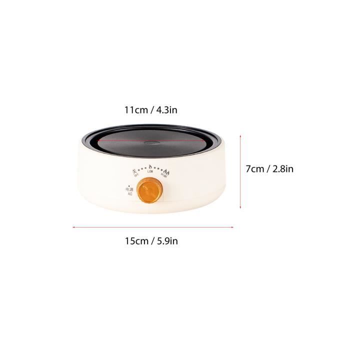 Mini Plaque Chauffante Ronde 220V – Chauffage Vertical 360°, Idéale Pour Soupe, Porridge, Fondue, Thé, Sans Induction Sans Rayonnement Haute Fréquence