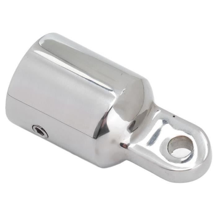 JT-HLM Lot de 2 capuchons Bimini en acier inoxydable 316 très résistants pour tube rond de 25,4 mm de diamètre extérieur avec deux vis pour housses de bateau, matériel marin JT-HLM Lot de 2 capuchons Bimini en acier inoxydable 316 très résistants pour tube rond de 25,4 mm de diamètre extérieur avec deux vis pour housses de bateau, matériel marin