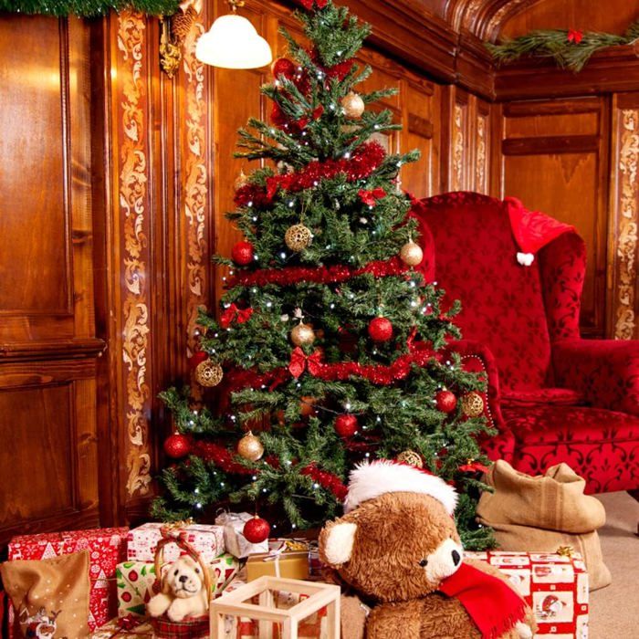 Guirlande de noël rêve de sapin l. 2 m - vert et rouge Guirlande de noël rêve de sapin l. 2 m - vert et rouge
