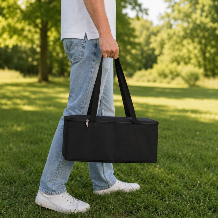 Relaxdays Tour Infernale Géante XL – 54 Blocs En Bois De Bouleau, Jeu D’Adresse Géant Avec Sac De Transport, 63x16,5cm