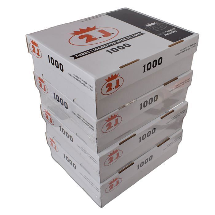 Lot De 4000 Tubes À Cigarette Extra Dans Leur Boîte, 4 Boites De 1000 Tubes  Cigarettes Haut De Gamme Marque Francaise, Pour Tuber