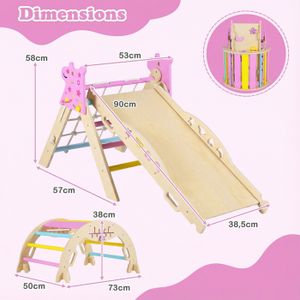 Wooodandhearts Parcours Motricité Bébé Big Bridge avec Toboggan Intérieur Enfant, Balancoire Bébé, Arche Bois, Jeux Montessori, Module Motricité, Aires de Jeux (6 Panneaux Blanc+Bois Naturel Wooodandhearts Parcours Motricité Bébé Big Bridge avec Toboggan Intérieur Enfant, Balancoire Bébé, Arche Bois, Jeux Montessori, Module Motricité, Aires de Jeux (6 Panneaux Blanc+Bois Naturel