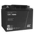 GreenCell® Rechargeable Batterie AGM 12V 40Ah accumulateur au Gel Plomb Cycles sans Entretien VRLA Battery étanche-0