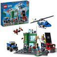 LEGO® 60317 City La Course-Poursuite de La Police à La Banque, Jouets Drone et 2 Camions pour Enfants +7 ans, Sets d’Aventures-0