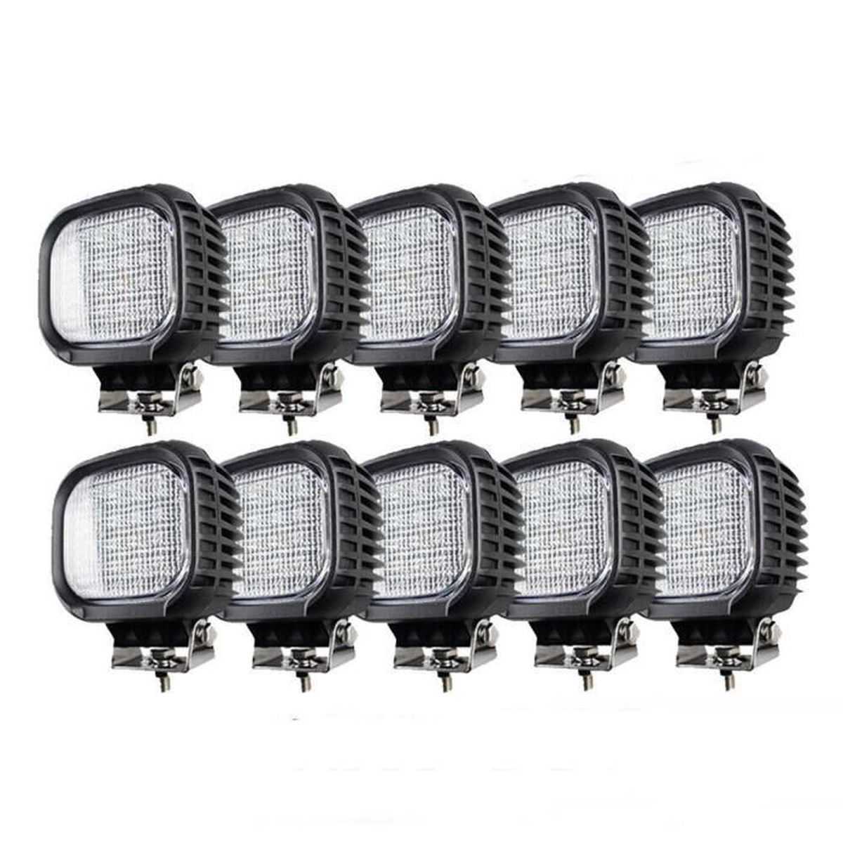 Phare de travail LED UltraBeam Flood 80w, veilleuse tricolore tracteur