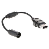 Câble Adaptateur Embout pour Manette Xbox 360/One - en PVC Noir 25cm