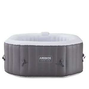 SPA COMPLET - KIT SPA AREBOS Spa Gonflable | 154x154 cm | 4 Personnes | 
