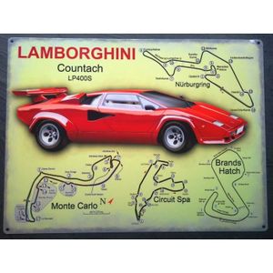 Plaque émaillée Lamborghini 