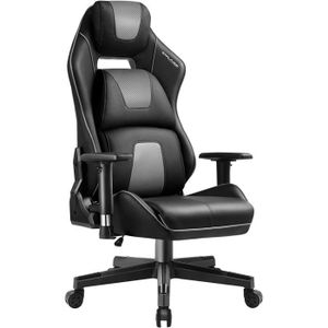 360 Swirvel Chaise de bureau Noir JR Knight Fauteuil de bureau pro Premium ergonomique simili cuir Maison et chaise de bureau à bascule et Lockin Fonction