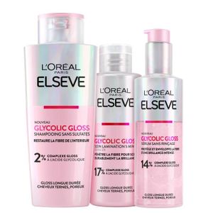 APRÈS-SHAMPOING L'Oréal Paris Elseve Glycolic Gloss - La Routine Protectrice des Cheveux Ternes
