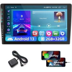 AUTORADIO Android 13 2 Din 9 Pouces Autoradio 2+32G Compatib