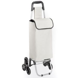 Capacit/é 30L Pliable pour un gain de place Chariot de march/é 4 roues Plus stable
