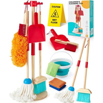 Kit De Nettoyage Enfant 8/18/23 Pièces – Jouets Ménagers Montessori Avec Balai, Mop, Chiffons Et Plus – Idéal Filles Et Garçons Dès 3 Ans