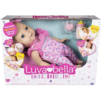 Poupée interactive Luvabella Nouveau Né - Spin Master - Réaliste -  Accessoires reconnus - Rose - Cdiscount Jeux - Jouets