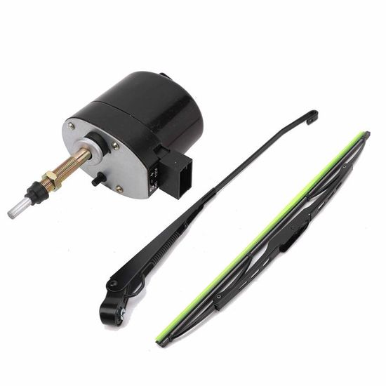 Moteur D'essuie-glace Universel 12V Avec Bras Et Lame (angle 105°) - Pour Tracteur, Bateau, Camping-car, Jeep