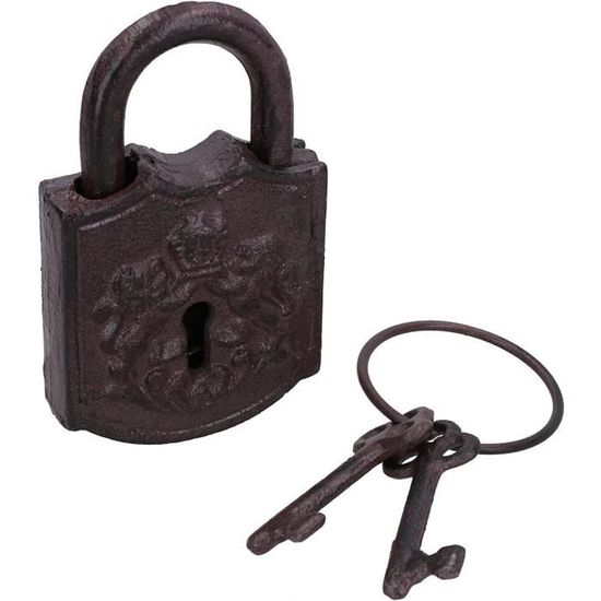 Lot De 2 Cadenas Dorés Avec Clés - Cadeau Romantique Saint-Valentin, Mariage, Anniversaire - 1