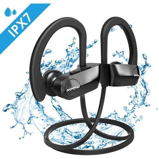 longue Autonomie】Mpow Ecouteur Bluetooth sans Fil, IPX7 Casque Bluetooth  Sport étanche avec 10-12H Lecture,Écouteur sans Fil Son St - Cdiscount TV  Son Photo