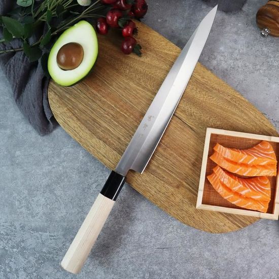 Couteaux a sushi yanagiba. Le couteau japonais idéal Couteaux a sushi yanagiba. Le couteau japonais idéal