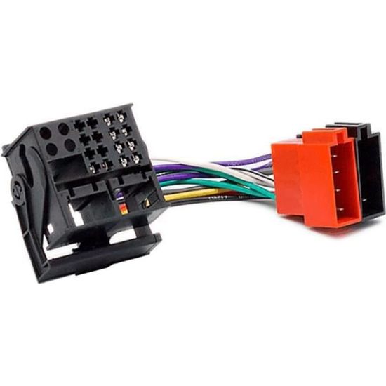 Câble adaptateur - Faisceau Autoradio connecteur ISO pour Peugeot