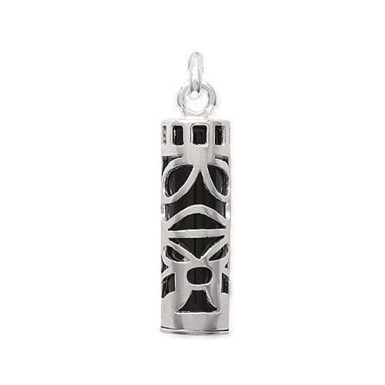 Collier TIKI en ARGENT massif et imitation ONYX LONGUEUR au CHOIX 45cm ou 50cm Collier TIKI en ARGENT massif et imitation ONYX LONGUEUR au CHOIX 45cm ou 50cm