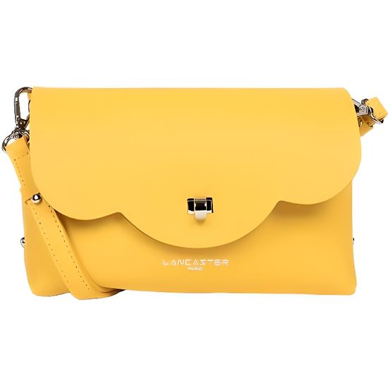 Sac trotteur Lancaster City Flore Jaune ref 51776 21 14 8 21 x 14 x 8 cm Jaune Interieur Camel Cdiscount Bagagerie Maroquinerie