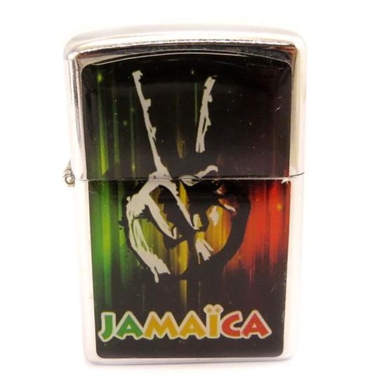Briquet essence rechargeable 'Jamaica' tutti frutti 55x35 mm [A1831