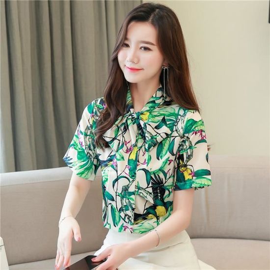 Chemisier Vintage Siren Lilly Taille 2X - Imprimé Floral, Col V, Manches Courtes, Style Bohème Cottage