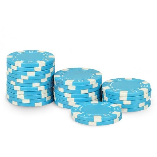 Jetons De Poker Dice Noir - Lot De 25 - 11,5g - ABS - Recharge Poker Maison