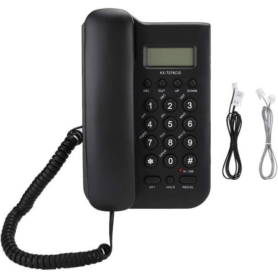 Téléphone Fixe Câblé, Téléphone À Domicile, Bureau Anglais, Prend En ...