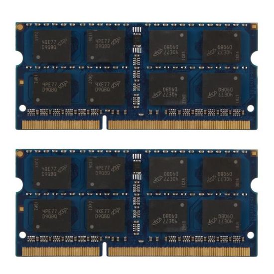 Barrette Mémoire RAM Elpida 1Go DDR3 PC3-8500 EBJ11UE6BBS0-AE-F SoDimm