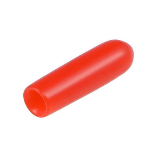 sourcing map 200pcs Caoutchouc Embouts 5/16(8mm) ID Vinyle Rond Terminal Capuchon Housse Vis Filetage Protections Noir