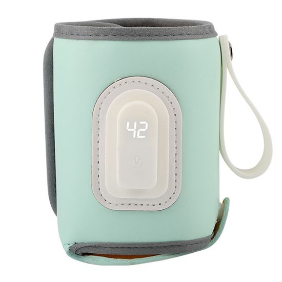 Chauffe-Biberon Portable Sans Fil | Capacité 500 Ml | Chauffage Rapide 3-5 Min | Température Réglable 35-70°C | 11000 MAh