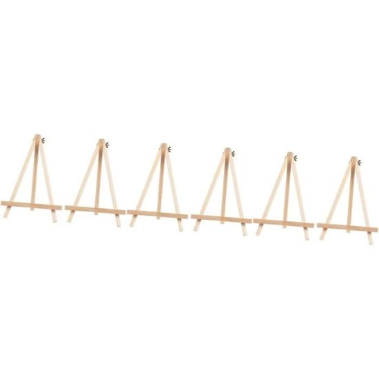 2 Pièces Mini Chevalets Calendrier Présentoir Triangle En Bois Support
