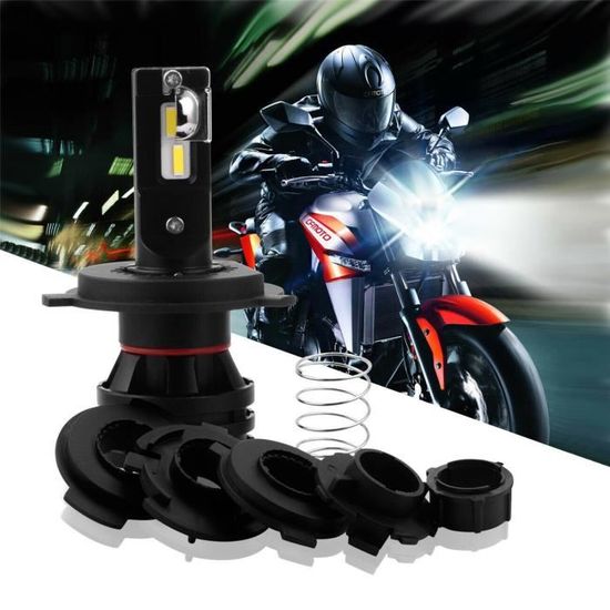 1set H4 LED moto Ampoule phare WINPOWER Hi-Lo Faisceau lampe remplace pour Harley Honda Yamaha Suzuki Kawasaki