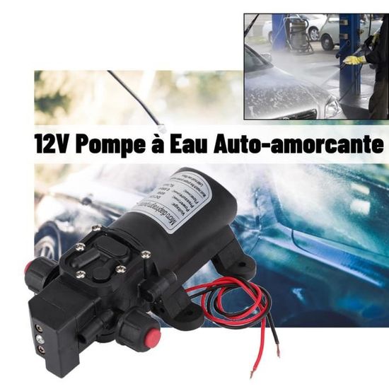 Pompe à Membrane Haute Pression 12V – Pompe Eau Électrique Auto-Amorçante 40 PSI Pour Voiture, RV, Camping-Car