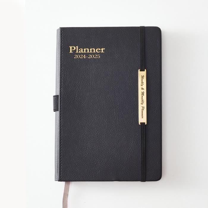 Agenda 20242025 Semainier Janvier 2024 Juin 2025 (18 mois)noir