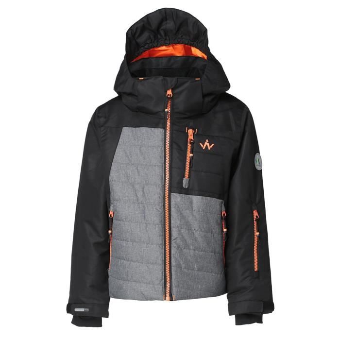 WANABEE Veste de ski CYRO 200 JKT Enfant Noir Noir Cdiscount