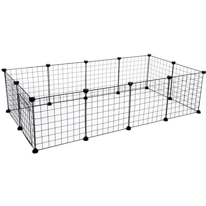 Parc Enclos pour Chiot Ajustable, Parc à Chiots pour Animaux