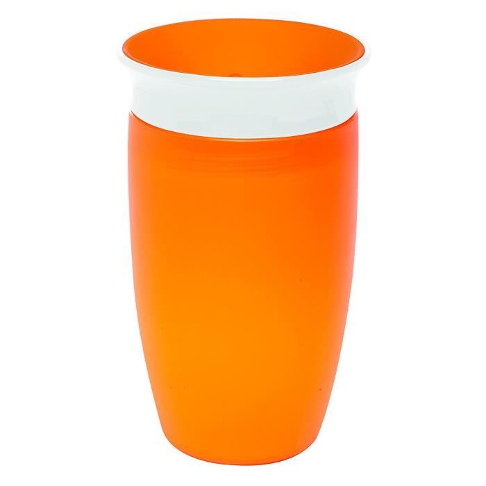 Munchkin Tasse Miracle 360ᵒ à petites gorgées - orange - 296ml